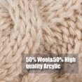 thumbnail image 3 of Guantes de lana de invierno para mujer, guantes térmicos de punto cálido con pantalla táctil y forro polar grueso, 3 of 6