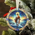 thumbnail image 7 of PRETXORVE Christmas Decorations, Christmas Tree Decorations, Christmas Transparent Printing, Christmas Decoration Pendant, Nativity Scene Decoration, Commemorative Flat Pendant, 7 of 7