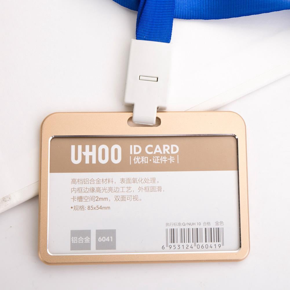 Waterproof Pvc Transparent Work Card Holder Employee Nurse Doctor Name Tag Id Badge Card Holder Office Supply