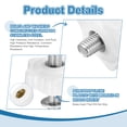thumbnail image 3 of T Track Bolts Knob Kit, 5 Set M8 x 45mm x 38mm Threaded Bolts with Washers and 6-Star Knobs Nuts T Track Accessories for Woodworking Jigs and Fixtures, Silver White, 3 of 7