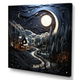 thumbnail image 2 of Designart "horizon Barn By Moonlight IV" Countryside Canvas Print, 2 of 5