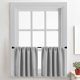 thumbnail image 2 of Cortinas De Media Ventana Cortinas Cortas Aislantes Térmicas Opacas Cortinas De Media Ventana para Dormitorio Cocina RV Camper Baño Ventanas,Gris 76*92cm 2 Piezas, 2 of 2