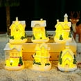 thumbnail image 3 of LED Christmas Village Set Lighted Xmas Village Houses Small Christmas Town Scene Collectible Holiday Village Decorations Displays for Indoor Room Desktop Decor, 1 PC, 3 of 7
