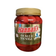 Hannah's Pickled Red Hot Sausages 32 oz Jar