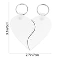 thumbnail image 3 of 10 llaveros elegantes con forma de corazón, llaveros en blanco para hacer tú mismo, adornos colgantes., 3 of 8
