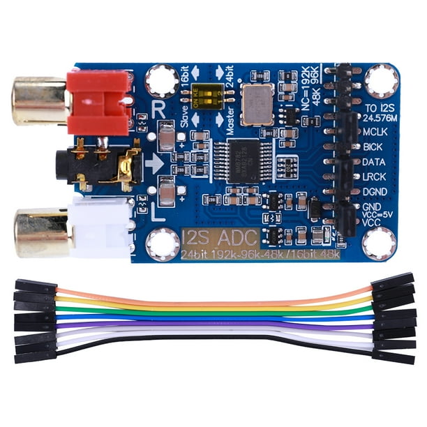 I2S ADC Audio I2S Capture Card Module Master Slave Mode Development Board
