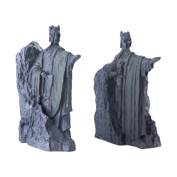 1 Pair Resin Book Holder Art Sculptures Retro Bookend Set for Heavy Books Non-Slip Vintage Sculpture Bookends Decorative