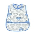 thumbnail image 2 of 1Pc Bibs, Soft Yet Strong Baby Bibs, Baby Bibs for Eating, Comfort Toddler Bibs, Lightweight Baby Apron Machine Washable Feeding Bibs Baby-Safe Smock, Easy to Clean, Baby Feeding Essentials, Sky Blue, 2 of 7