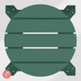 thumbnail image 4 of Costaelm Paradise 24" HDPE Round Outdoor Patio Counter Height Bar Stool, Dark Green, 4 of 8