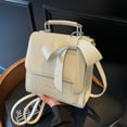 thumbnail image 2 of Korean Design 2025 Spring Backpack Wind College Commuter Bow Female Niche New Fashion Crossbody Bag, 2 of 10