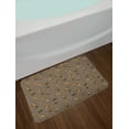 thumbnail image 2 of Dog Lover Bath Mat, Repetitive Pattern of Pet Heads Paw Prints and Bones, Plush Bathroom Decor Mat with Non Slip Backing, 29.5" X 17.5", Multicolor, by Ambesonne, 2 of 2
