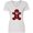AA-White, variant on Inktastic Buffalo Plaid Gingerbread Man Women's V-Neck T-Shirt