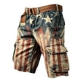 thumbnail image 4 of CONZONE Independence Day Mens Cargo Shorts Patriotic 4Th Of July Shorts For Men Casual Usa Flag Graphic Lightweight Shorts With Pockets, 4 of 5