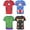 Multicolor, variant on Avengers Ironman, Captain America and Hulk Boys 4 Pack Roleplay Short Sleeve Tees, 4-7
