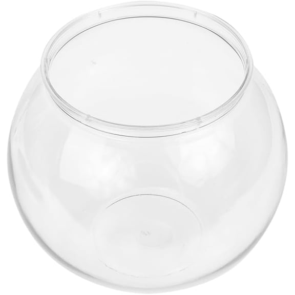 PRETYZOOM 1 Gallon Fish Bowl, Unbreakable Plastic Fish Tank for Betta, Turtle, Multi-Purpose Aquarium for Water Plant Planter, Party Favors Holder (17cm)