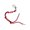 Red, variant on Rope Keychain Fashion Key Adornment Key Holder Key Clip Suitable for Daily