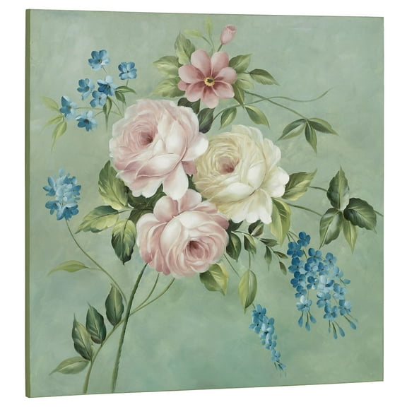 Rose Opulence Canvas Wall Art Multi Pastel