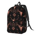 thumbnail image 3 of 17in Backpack With Pocket Adjustable Shoulder Strap Large Capacity Zipper Opening And Closing Double Pull Head Zipper For Work Travel Sports Bohemian Cow Skull, 3 of 8