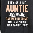 thumbnail image 3 of Instant Message - They Call Me Auntie - Women's Lightweight French Terry Long Sleeve Shirt, 3 of 6