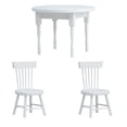 thumbnail image 1 of Juego de comedor Dollhouse Mi mesa redonda blanca a escala 1:12 con 2 sillas, 1 of 3