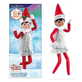 Claus Couture Elf Accessory: Candy Cane Classic Dress with Sparkly Tulle  Skirt - Walmart.com