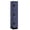 Blue, variant on Salsbury 23168BLK Extra Wide Designer Wood Locker Triple Tier - 1 Wide - 6 Feet High - 18 Inches Deep - Black - Each