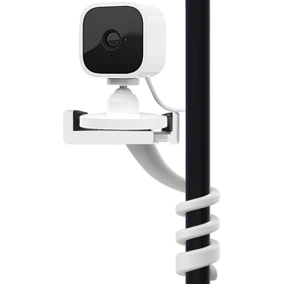 ERDS-Universal Security Camera Holder Mount for Blink Mini, for WYZE, for TP-Link, and Most 5.3 to 8.1cm Wide Indoor Outdoor Video Camera - without Tools or Wall Damage