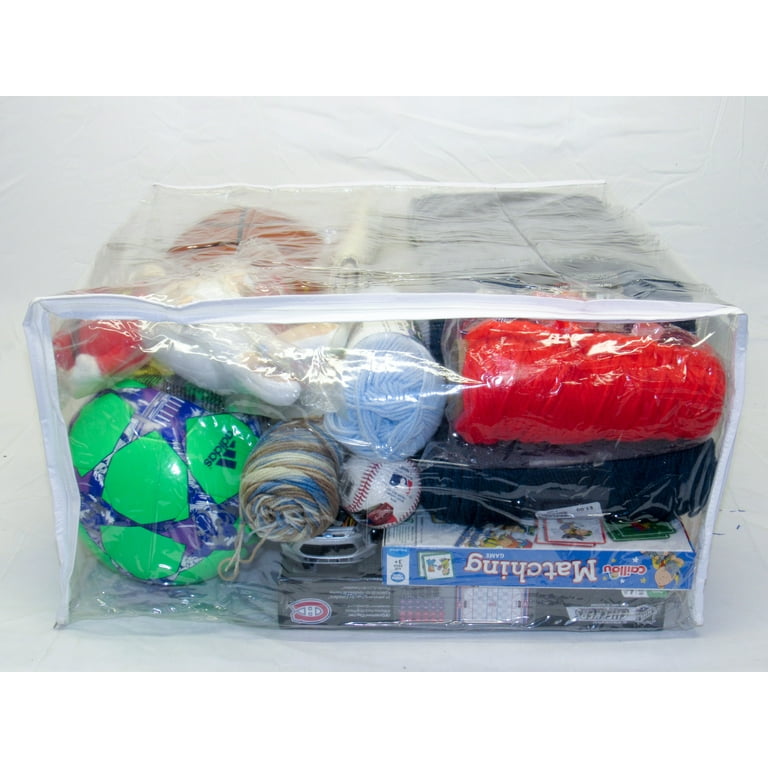 5-Pack Heavy Duty Vinyl Zippered Storage Bags Clear 9 x 11 x 5 2.1  Gallon - Vinylpac - zippered storage plastic clear vinyl bags