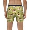 thumbnail image 4 of Picia Running Beagle Pattern Men's Athletic Long Leg Briefs , Performance Stretch Underwear，Moisture-Wicking, 4 of 7