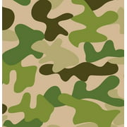 Green Camo Kraft Gift Wrapping Paper Roll 24 X 15' by Premium Gift Wrap