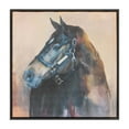 thumbnail image 4 of Melrose Framed Horse Canvas Art 24"SQ Wall Decor, Modern, Rustic, Wood, 4 of 4