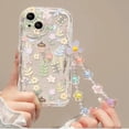 thumbnail image 2 of Bracelet Wrist Phone Case for Samsung Galaxy S23 S24 Ultra S20 FE S21 Plus A54 A34 A24 A14 A55 A35 A25 A05 Soft Silicone Cover, 2 of 5