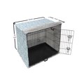 thumbnail image 6 of Feather Dog Crate Cover, Repetitively Scattered Oriental Feathers on a Plain Backdrop, Easy to Use Pet Kennel Cover Small Dogs Puppies Kittens, 7 Sizes, Deep Sky Blue Sky Blue, by Ambesonne, 6 of 6
