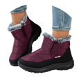 thumbnail image 3 of Insulated Winter Boots for Women - -Lined Cold Weather Outdoor Footwear With Low Heel Pull-On Design, 3 of 9