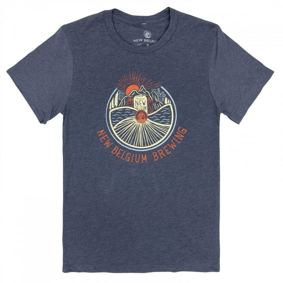 New Belgium Brewing Mountain Sunset T-Shirt-Medium