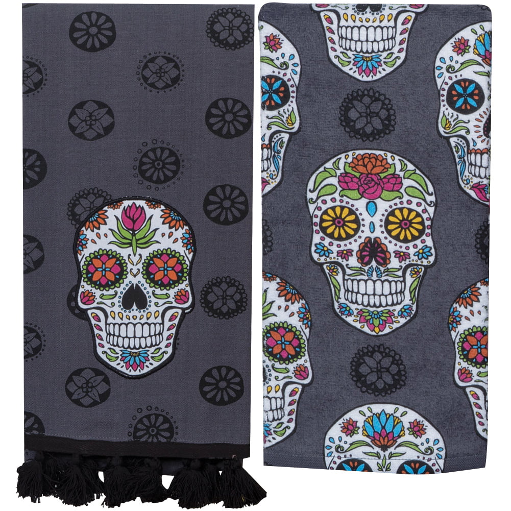 Star Wars Sugar Skulls Personalized Dish Kitchen Hand Towels ANY COLOR
