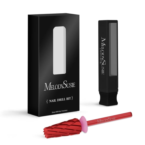 Brocas para uñas MelodySusie Super Cut Edition 5 en 1, color rojo