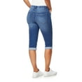 thumbnail image 3 of Angels Forever Young Women's 360 Sculpt 17" Mid-Rise Denim Capri, 3 of 3