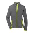 thumbnail image 4 of Sport-Tek ®  Ladies Sport-Wick ®  Stretch Contrast Full-Zip Jacket.  Lst853 L Charcoal Grey Heather/ Charge Gr, 4 of 4
