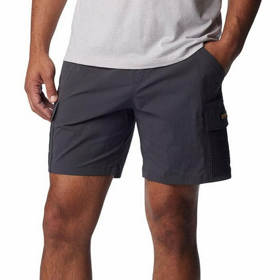 Columbia Mens Regular fit Casual Shorts XXL Grey Solid