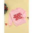 thumbnail image 3 of Diconna Children?s Christmas Letter Print Round Neck Long Sleeve Sweatshirt, 3 of 8