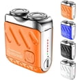 thumbnail image 1 of Portable Rotary Dual Ring Electric Shaver  2025 Electric Razor for Men  Portable Shavers Razor with Ipx7 Waterproof Wet/Dry Men Gifts (Black),Orange, 1 of 8