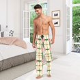 thumbnail image 6 of FORMRS Mens Pajama Pants with Pockets Sleepwear Lounge Bottoms Sizes S-2XL, Retro Green Stars, 6 of 7