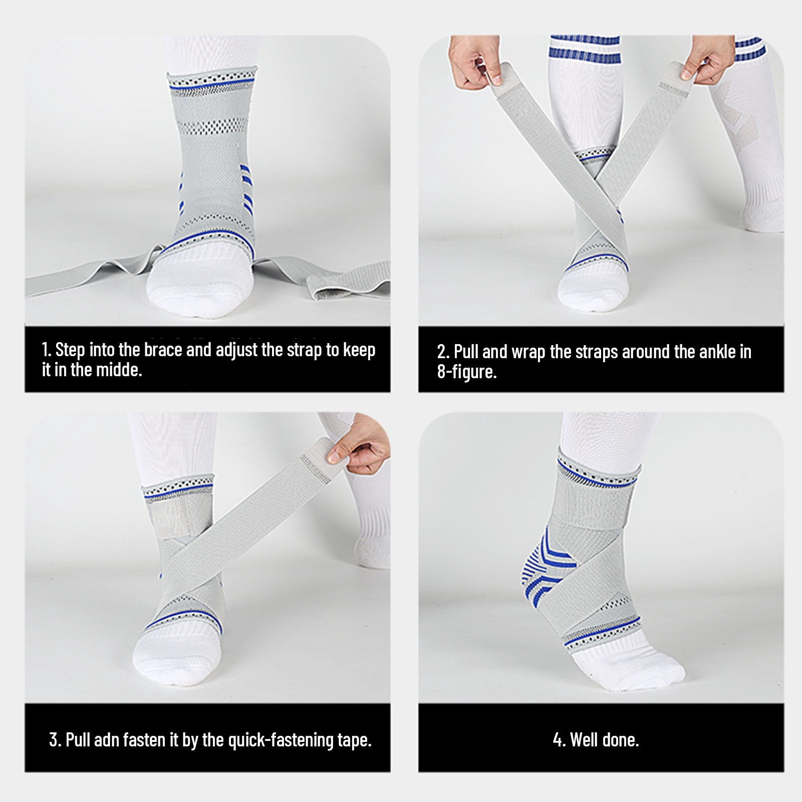Adjustable Ankle Brace Support for Sports and Activities