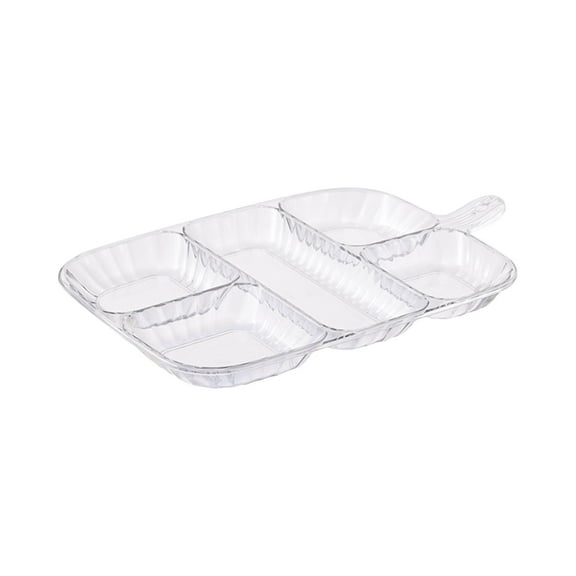 Under $5 Clearance! Plates for Snack, Candy and Fruit, InsCrazy Vegetable Preparation Tray Wall Mounted Hot Pot Soy Dipping Side Dishes Storage Tray