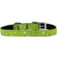 thumbnail image 2 of Mirage Pet 126-003 38LG12 0.38 in. Retro Nylon Dog Collar with Classic Buckle, Lime Green - Size 12, 2 of 2