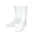 thumbnail image 2 of TeeHee Men's Bamboo Crew Dress Socks 3-pack (Argyle Texture White, Khaki, Brown), 2 of 4