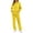 Yellow #125, variant on Women's 2 Piece Hoodie Set Pullover Sweatshirt and Cargo Wide Leg Pants Relaxed Casual Fall Fleece Sweatsuit Set