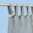 thumbnail image 2 of No. 918 84" x 50" Gray Solid Print Outdoor Curtain With Tab Top, 2 of 6