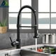 thumbnail image 2 of Grifo de cocina negro mate Rozin, grifo mezclador montado en cubierta, boquilla rociadora de flujo de rotación de 360 grados, fregadero de cocina, grifos fríos y calientes Tan Jianjun unisex, 2 of 2